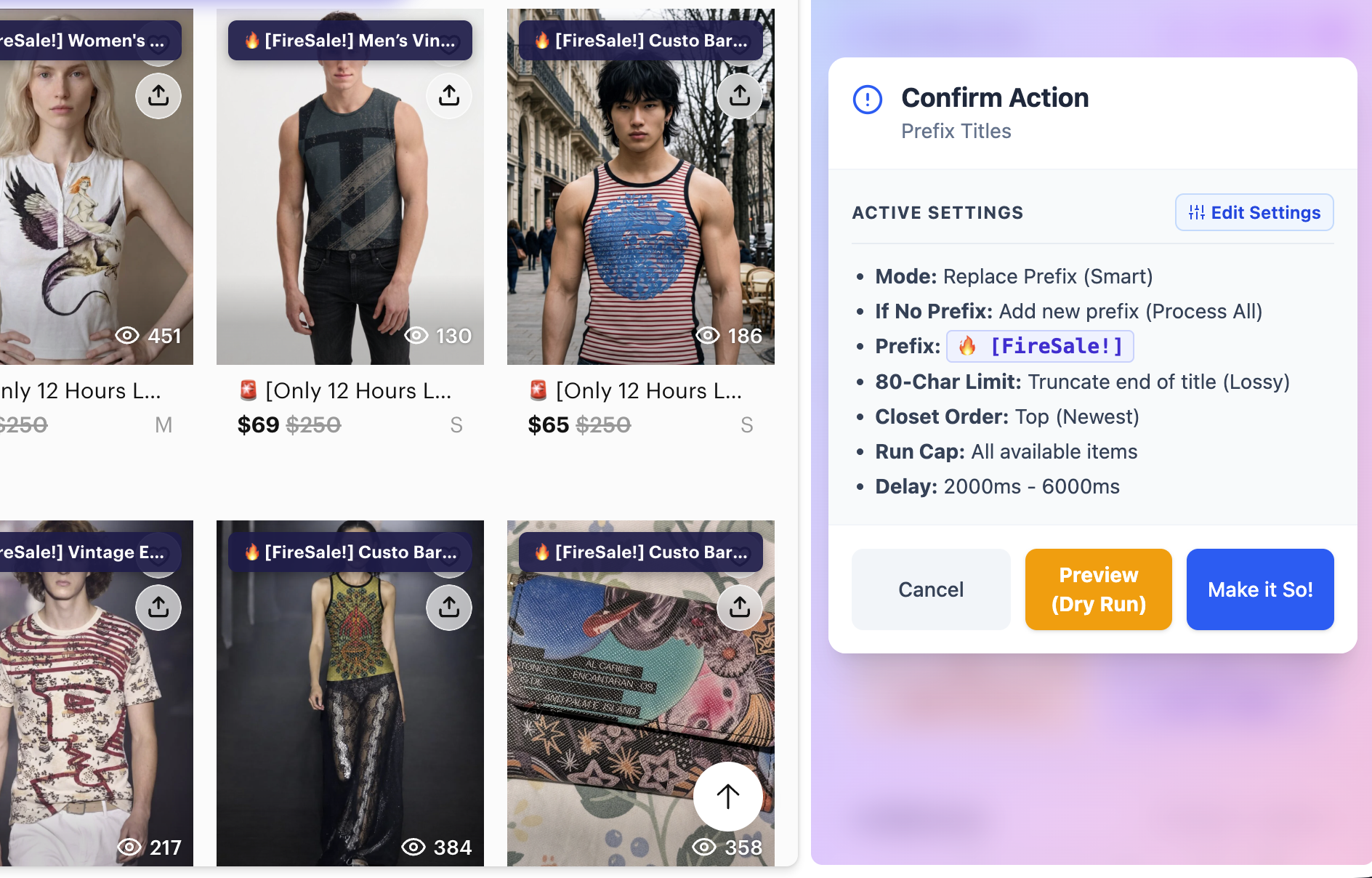 PoshMe Prefix Titles Feature and Configuration